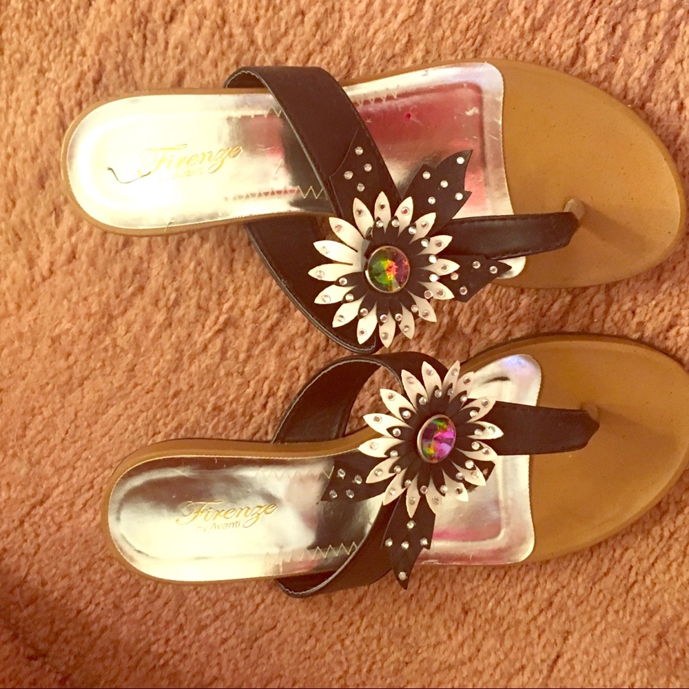 Glam Flower Slides
